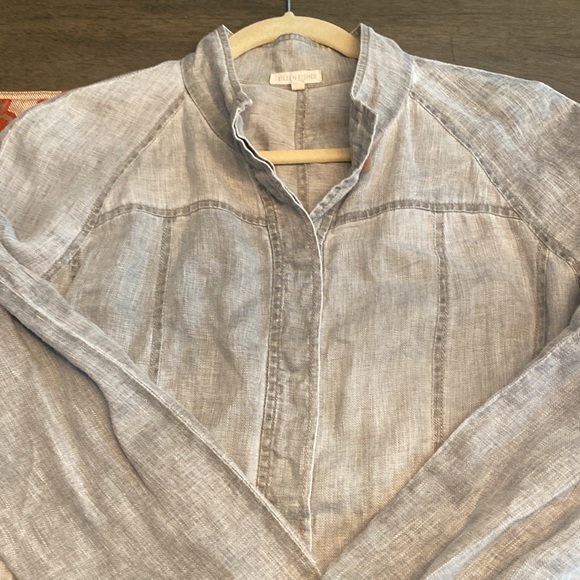 Eileen Fisher Utility Jacket 100% Linen - Picture 6 of 12